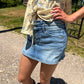 HIGH RISE DENIM SKORT - KANCAN