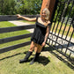 Smocked Square Neck Romper