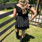 Smocked Square Neck Romper