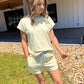 Seaside Ribbed Shorts Set - Both pieces