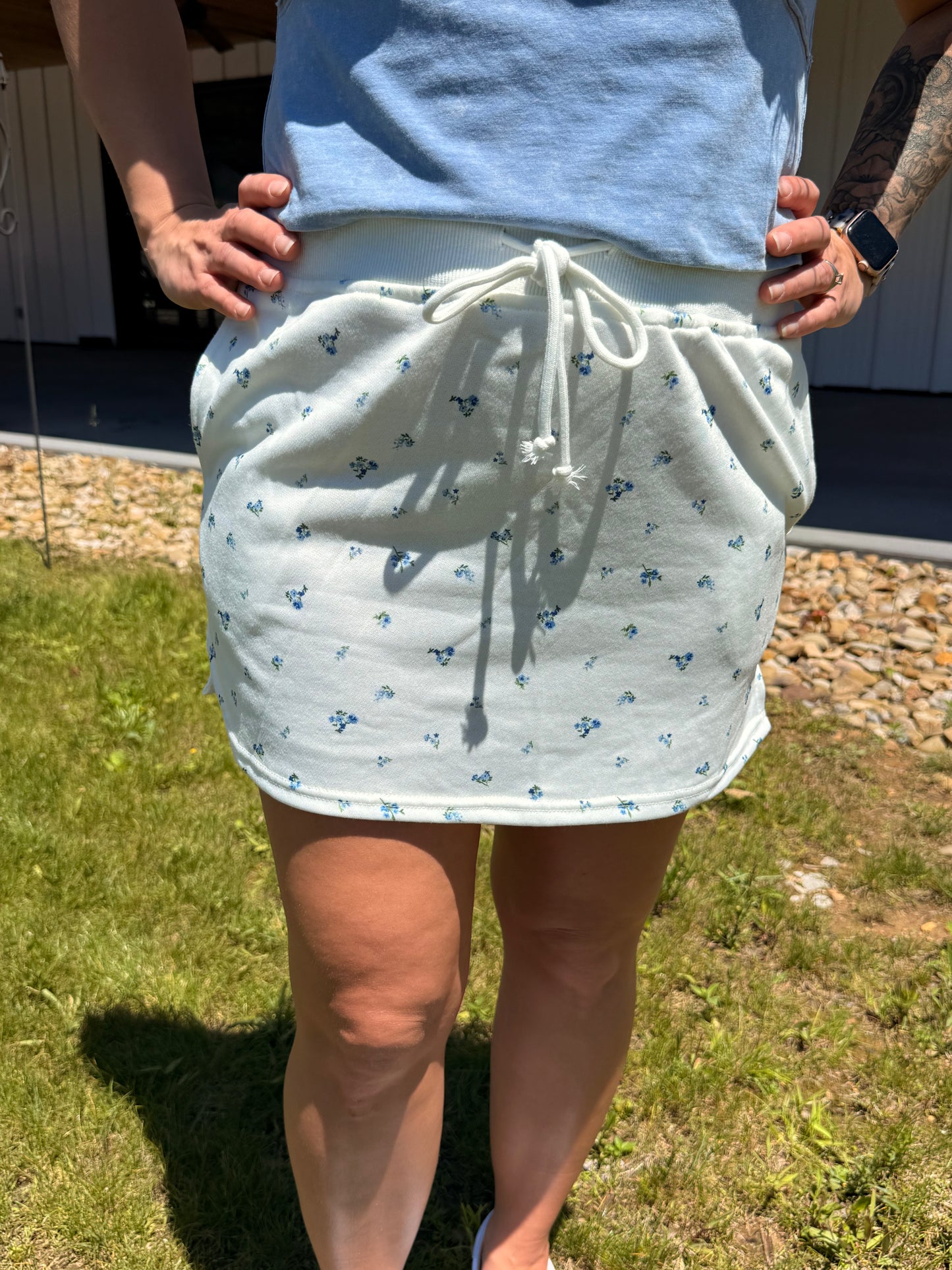 Ditzy Floral Skirt