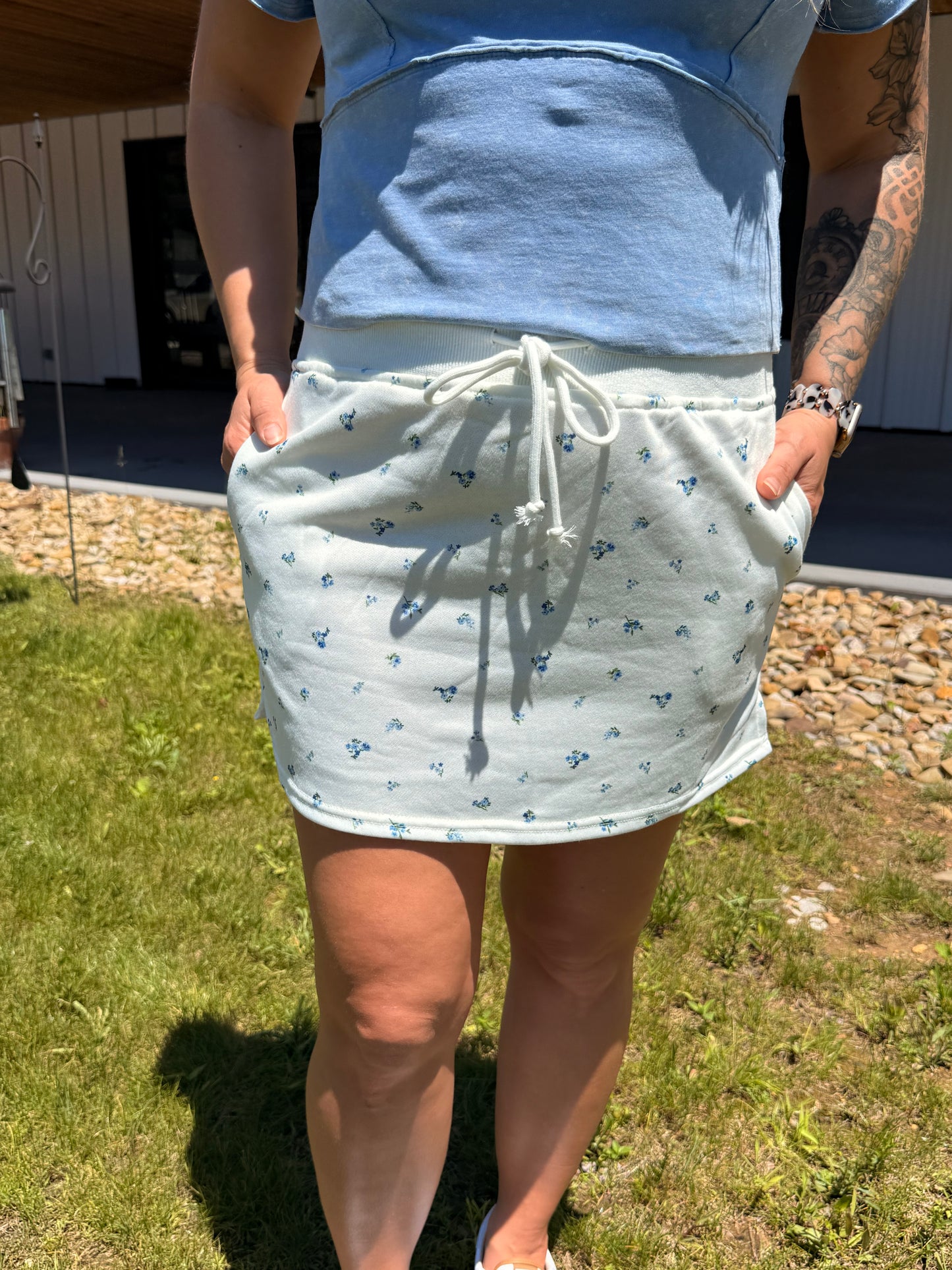 Ditzy Floral Skirt