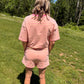 Pink Lemonade Stripe Set - Both pieces