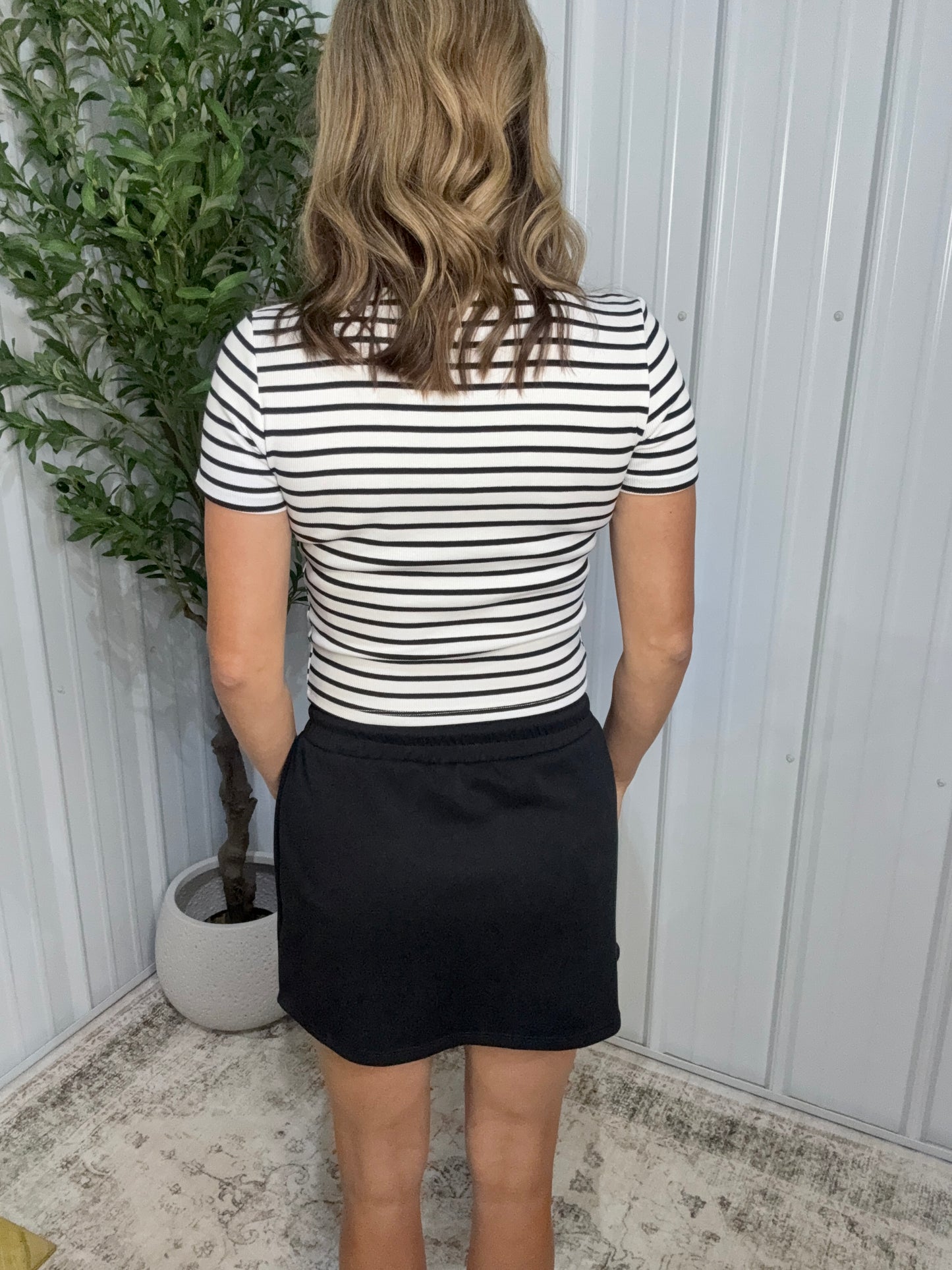Black Scuba Skort