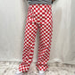 Demi Checkered Bottoms - RED