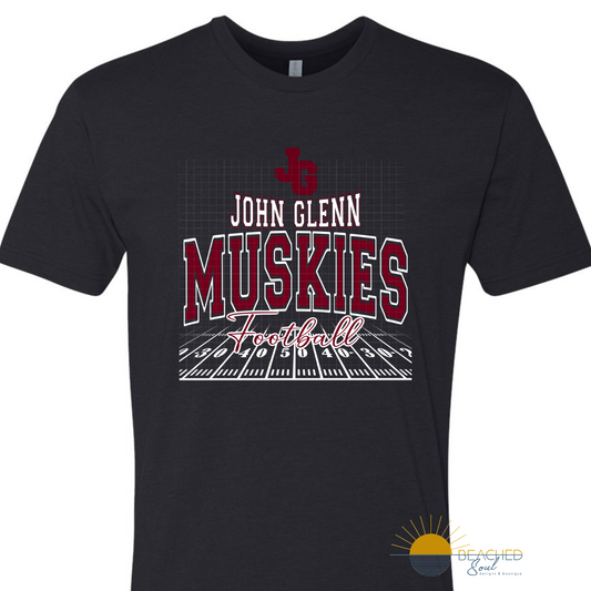 TODDLER/YOUTH Muskies Field Logo - Black T-shirt