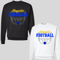 ADULT Maysville Football Helmet Logo - CREWNECK