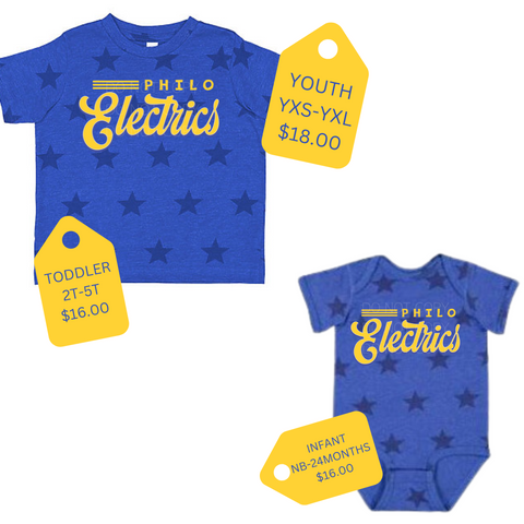 ELECTRICS STAR TEE - YOUTH TODDLER INFANT