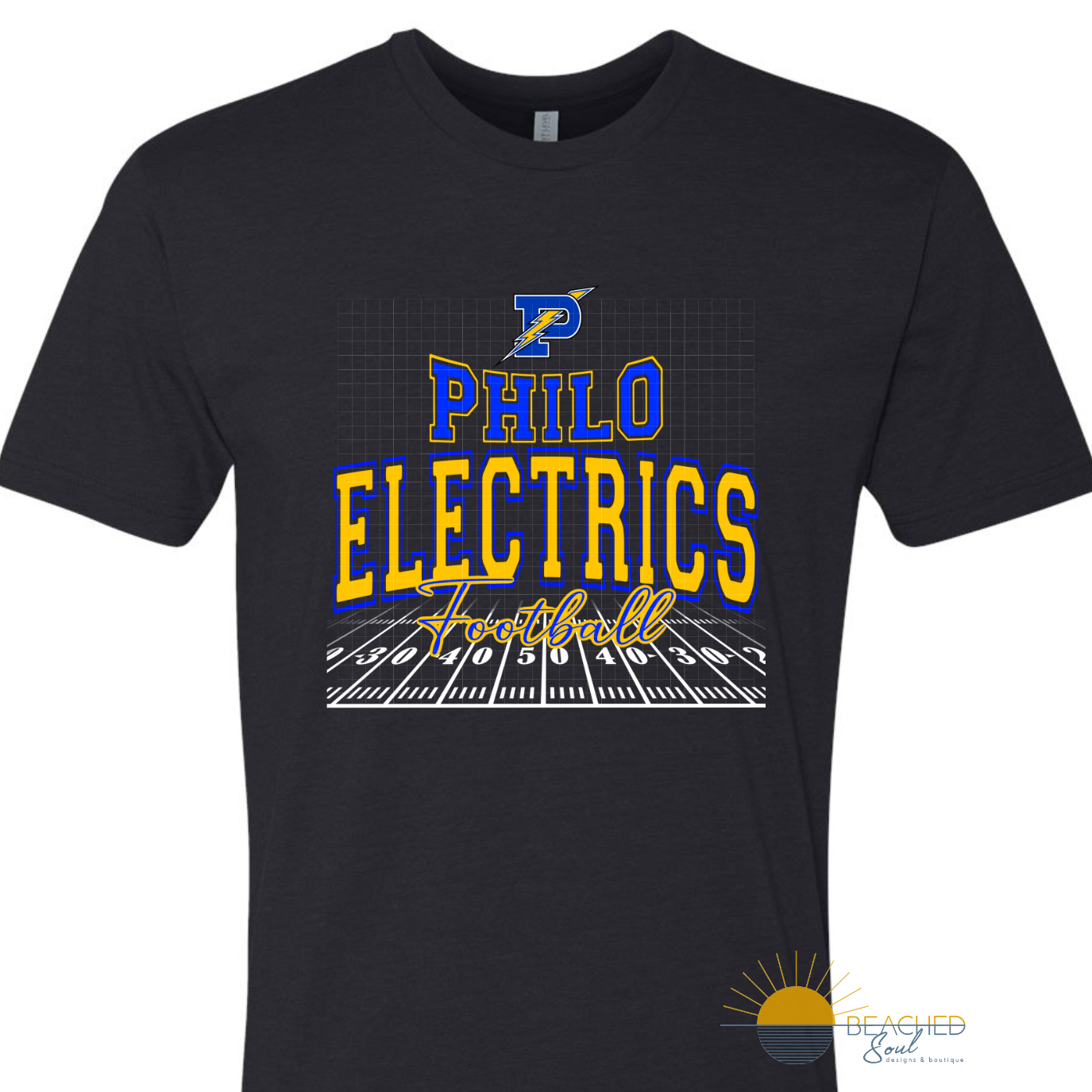 ADULT Electrics Field Logo - Black T-shirt