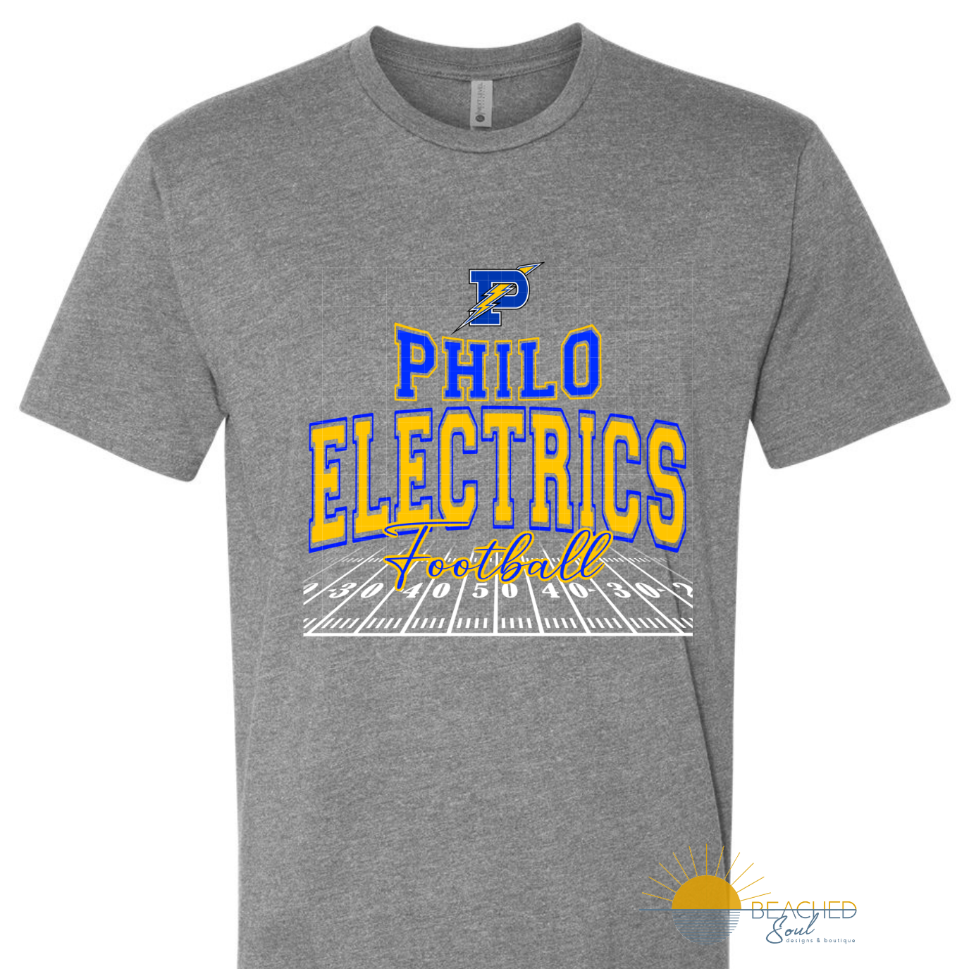 ADULT Electrics Field Logo - Gray T-shirt