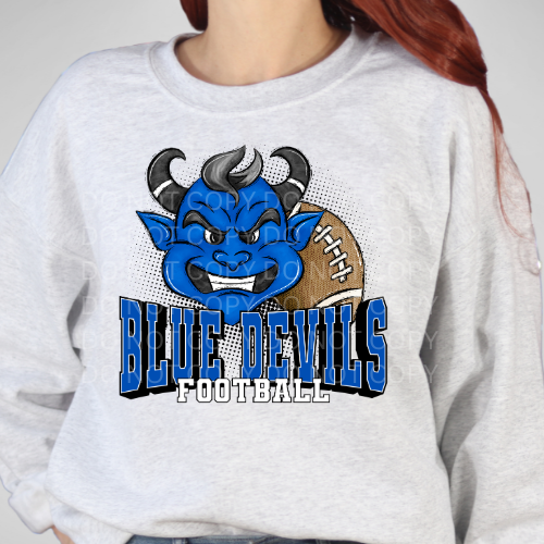 *PRE-ORDER* BLUE DEVILS MASCOT FOOTBALL CREW