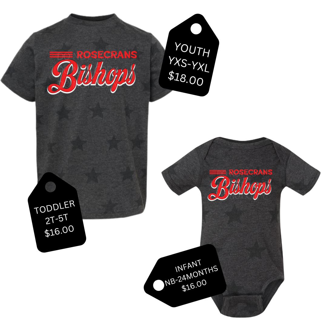 BISHOPS STAR TEE - YOUTH TODDLER INFANT