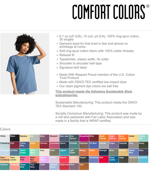 *PRE-ORDER* TAKES TWO - COMFORT COLORS TEE - YOU CHOOSE COLOR