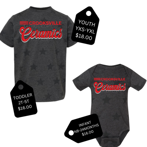CERAMICS STAR TEE - SMOKE - YOUTH TODDLER INFANT