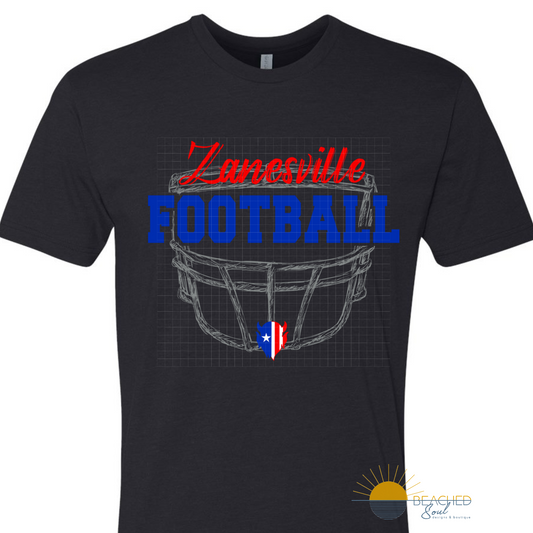 TODDLER/YOUTH Blue Devils Helmet Logo - Black T-shirt