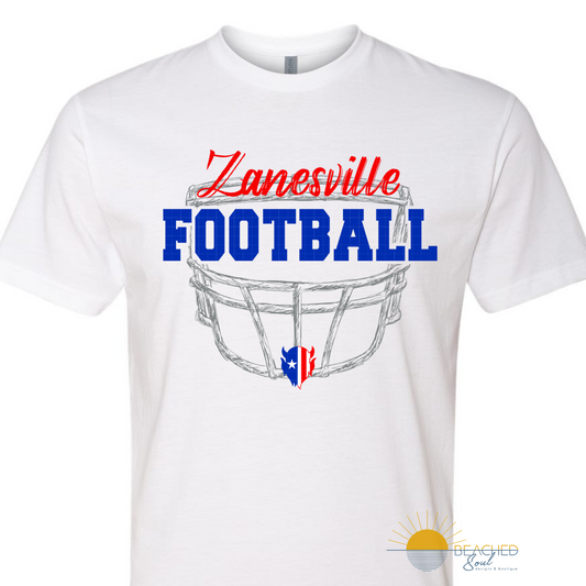 TODDLER/YOUTH Blue Devils Helmet Logo - WHITE T-shirt