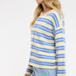 MULTI-STRIPED SWEATER CARDIGAN