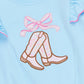 Boots & Bows Floral Bell-Bottom Outfit
