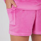 Tween Girls Velour Hoodie and Cargo Shorts - 2 PC SET