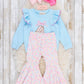Boots & Bows Floral Bell-Bottom Outfit