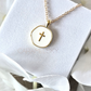 18K Gold Plated Cross Pendant Necklace