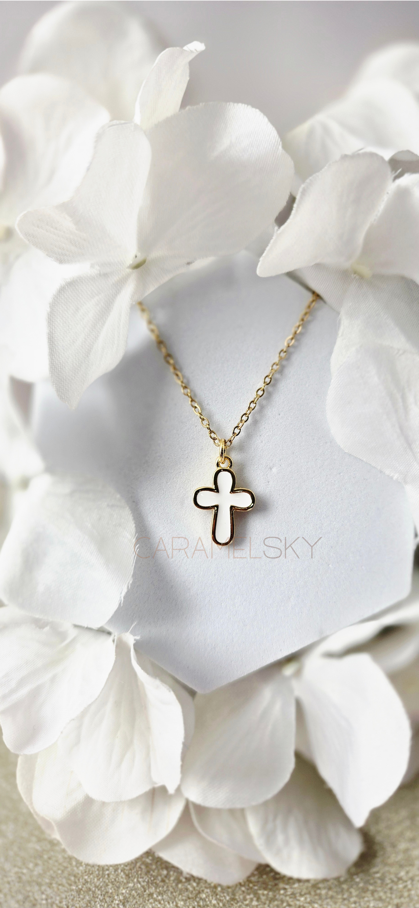 Enamel Cross Necklace