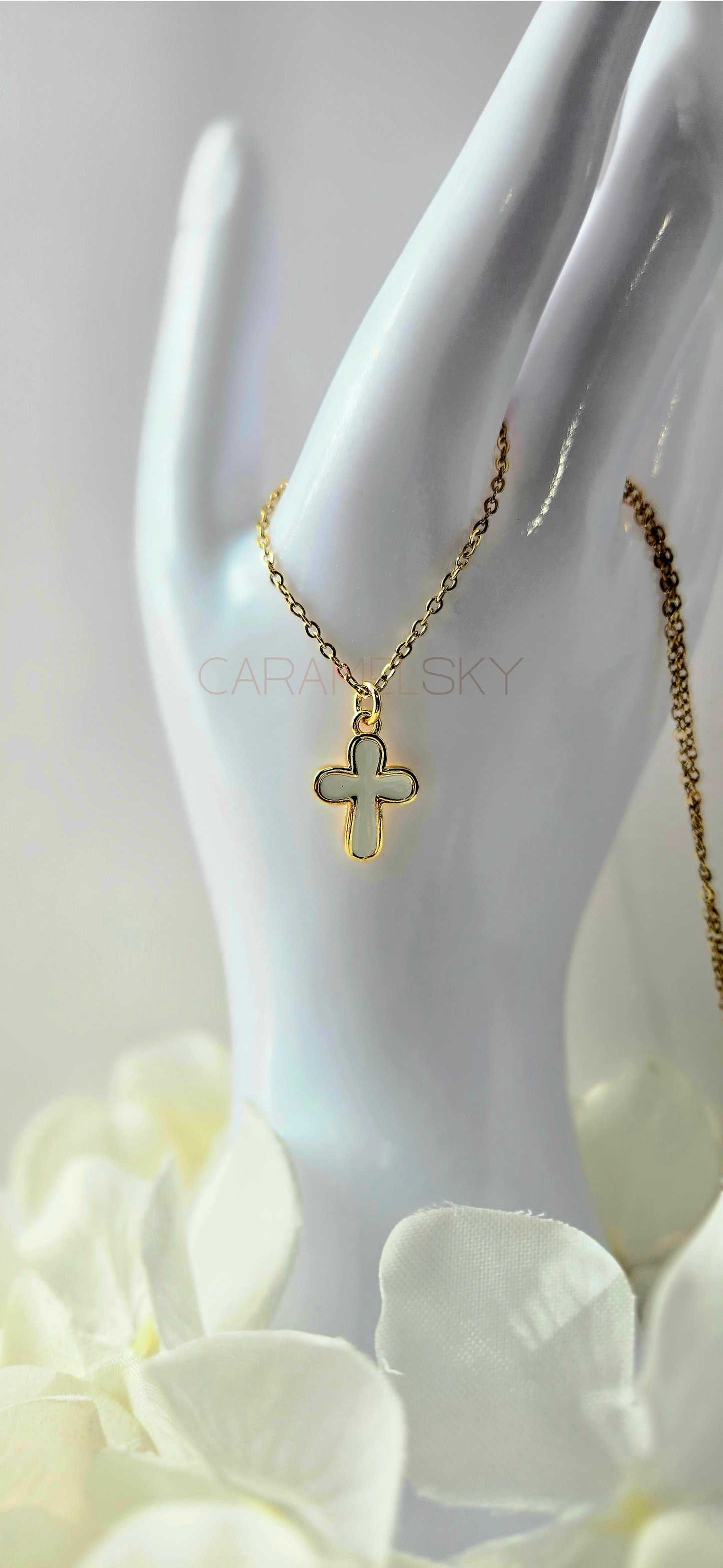 Enamel Cross Necklace