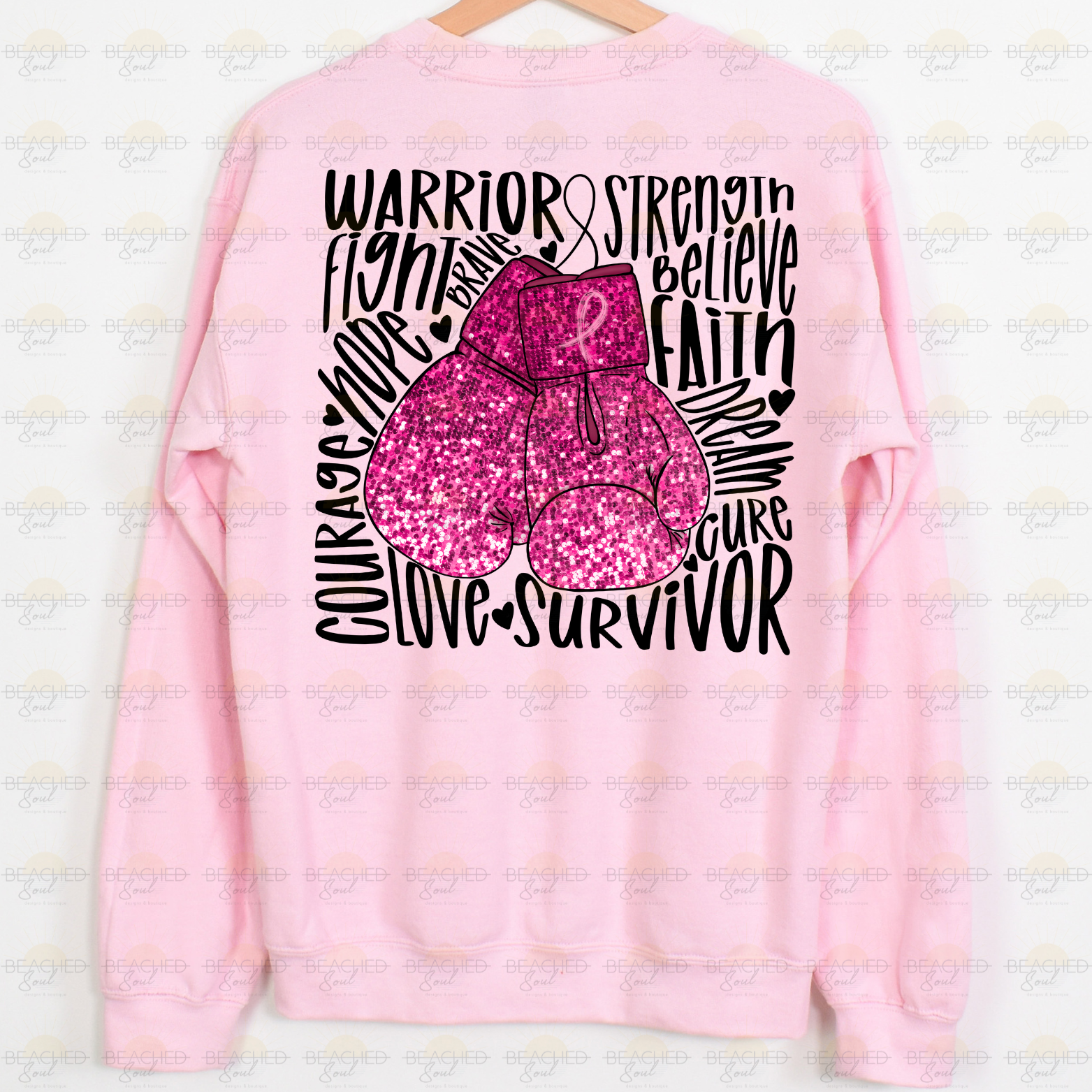 *PRE-ORDER* PINK GLITTER GLOVES YOUTH CREW