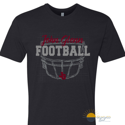 TODDLER/YOUTH Muskies Helmet Logo - Black T-shirt