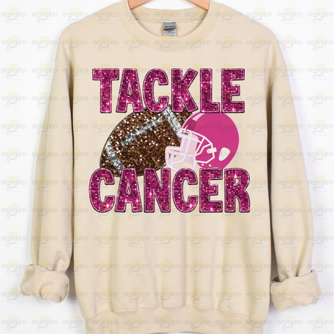 *PRE-ORDER* TACKLE CANCER W/HELMET YOUTH CREW