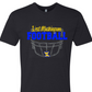 TODDLER/YOUTH WM Football Helmet Logo - Black T-shirt