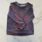 Purple tie dye kids sweater