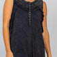 Black Ruffle Tank