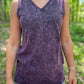 V-NECK TUNIC - BLACKBERRY