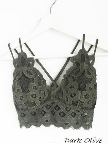 Olive Lace BRALETTE