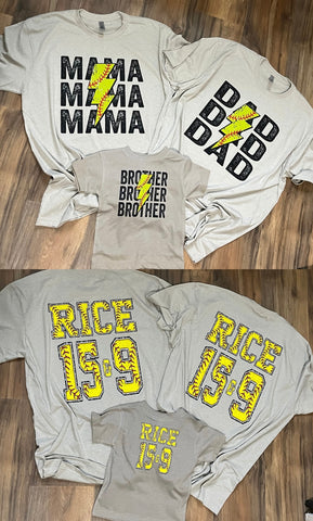 Baseball/Softball ADULT Customs