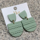 LIGHT MINT BRAIDED EARRING