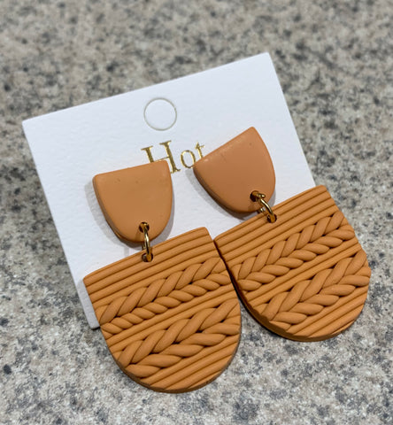 GINGER YELLOW BRAIDED EARRING