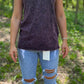 V-NECK TUNIC - BLACKBERRY
