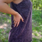 V-NECK TUNIC - BLACKBERRY