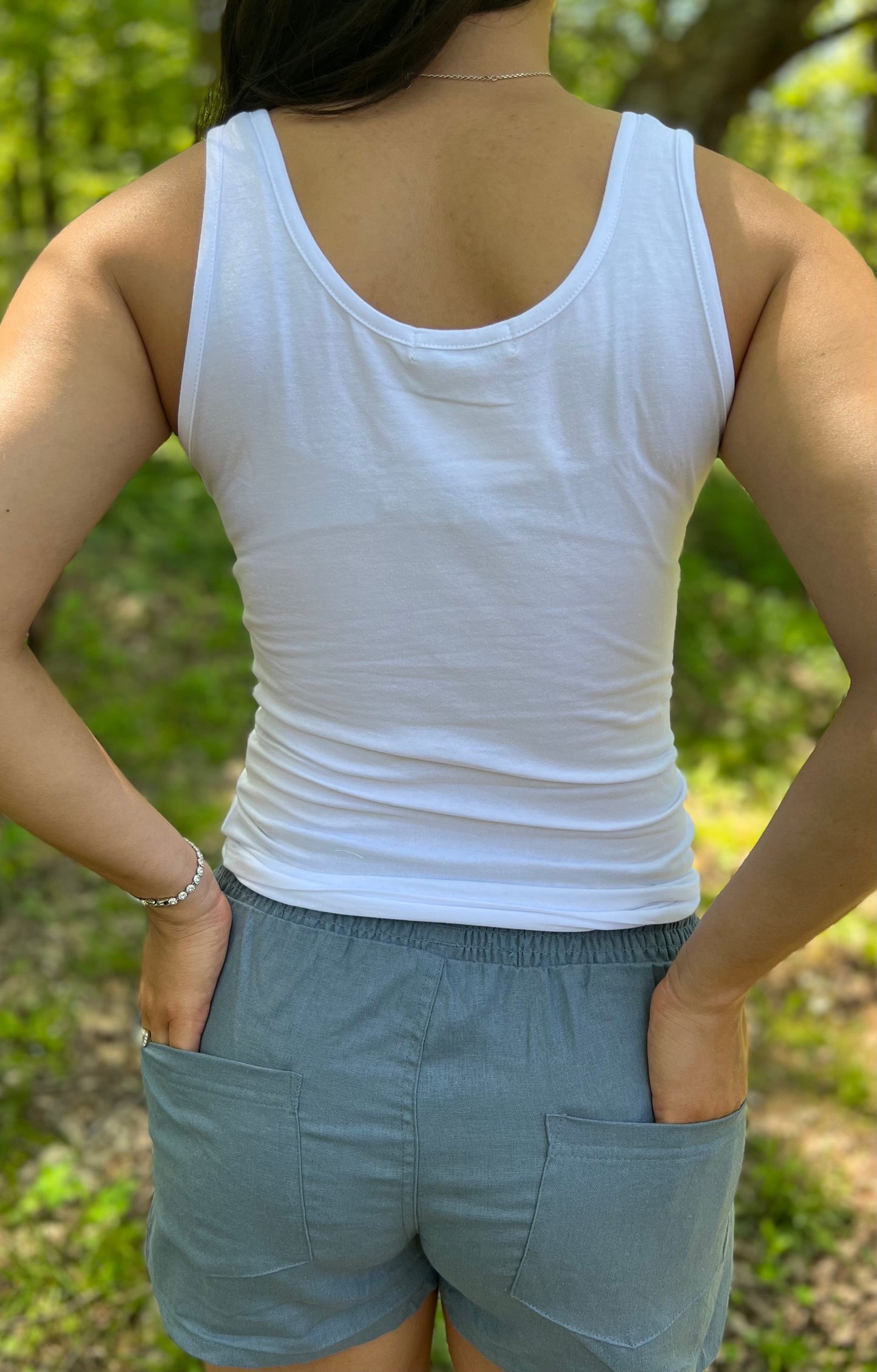 LAYERING TANK - WHITE