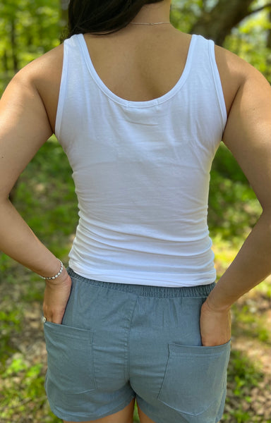 LAYERING TANK - WHITE