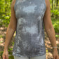 Grey tie dye tank
