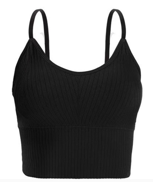Black Cropped Tank