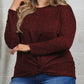 Burgundy Twist Front