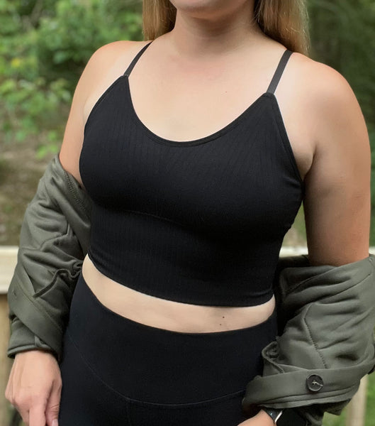 Black Cropped Tank