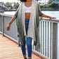 Frayed Cotton Bohemian Ombré Kimono